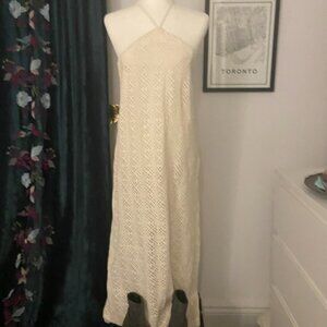 Summer Halter Dress - KTON LARGE OFFWHITE